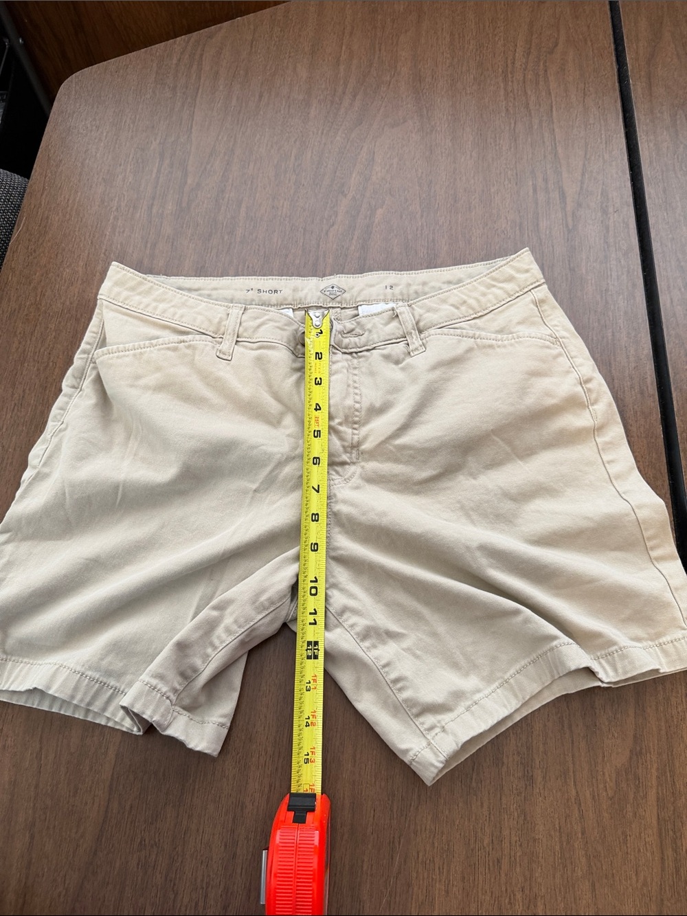 St. John's Bay Beige Chino Bermuda Shorts